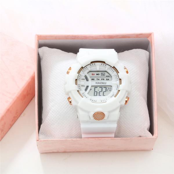 25.5cm Silicone Led Digital Sports Electronic Wristwatch OEM Available