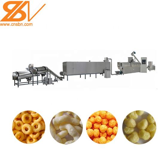 80kw Corn Puff Making Machine / High Capacity Snack Production Line