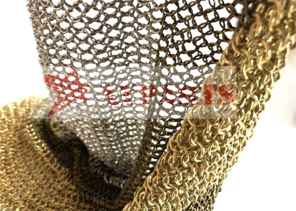 Colorful Stainless Steel Round Ring Living Room Cabinet Metal Chain Mail Curtain