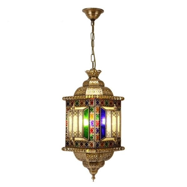 Creative Ethnic Vintage Copper Chandelier With Copper Body 180° Beam Angle