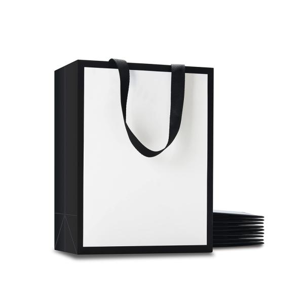 Custom Printing Enterprise Art Card Paper Bag With Handles in Folding Style for Gifts