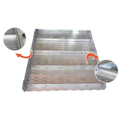 Customized Stainless Steel Roller Transmission Chain Hinged Belt Chip Conveyor