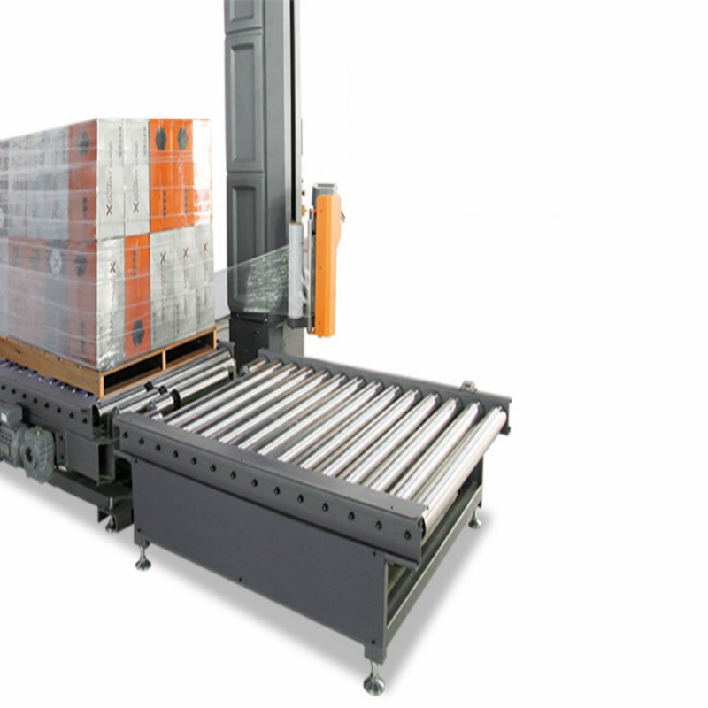 2000KG Intelligent Fully Automatic Pallet Wrapping Machine For Conveyor Packaging Lines