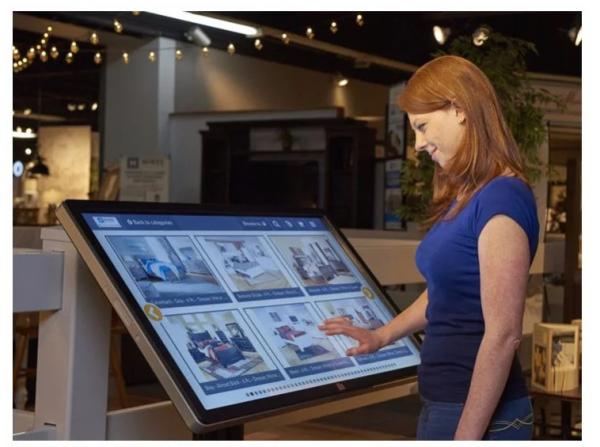 43 posição livre Signage de alta resolução tocado de Digitas da cor completa do painel LCD interno para anunciar