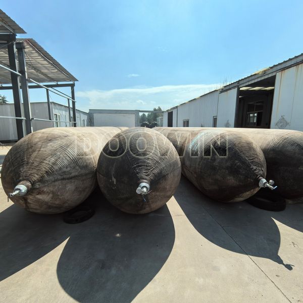 Coussins gonflables de lancement de navires durables en caoutchouc synthétique portable pour levage marin