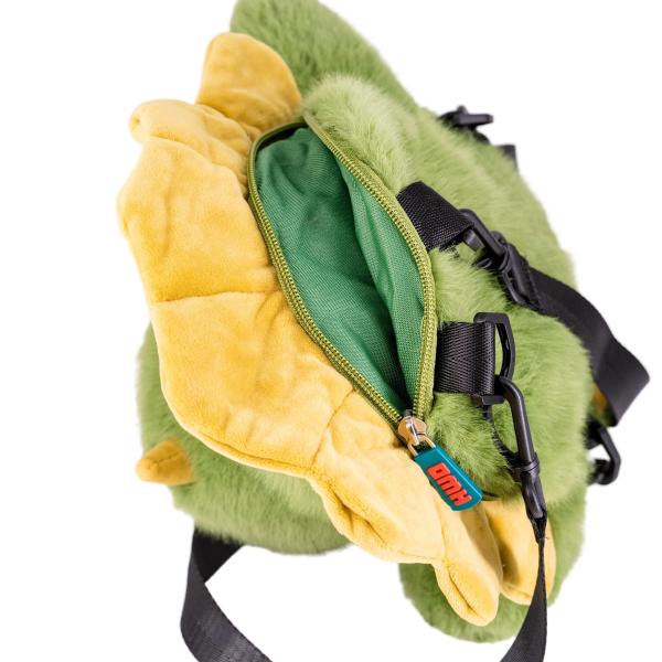 Kawaii Dinosaur Stuffed Backpack Huggable Animal Plush Shoulder Bag Custom Logo