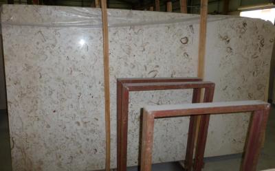 Cheap Oscar Flower Beige Marble Slab Tile