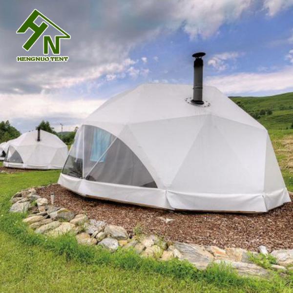 UV Resistance Hotel Glamping Geodesic Dome Tent For 10 Person