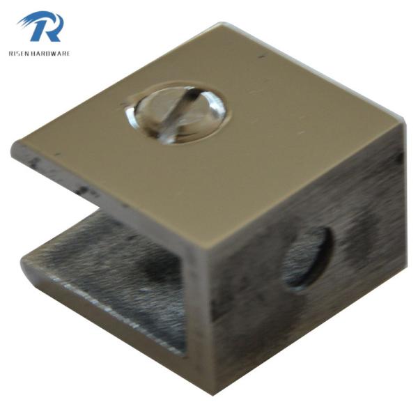 stainless steel glass clamps RS2801, finishing satin and mirror