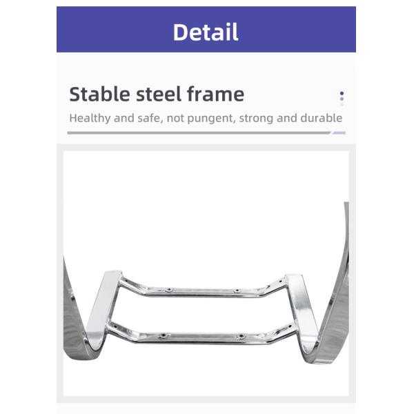 Офисные аксессуары крутящихся стульев Chrome Bow Frame Metal Chair Frame Flat Tube Base