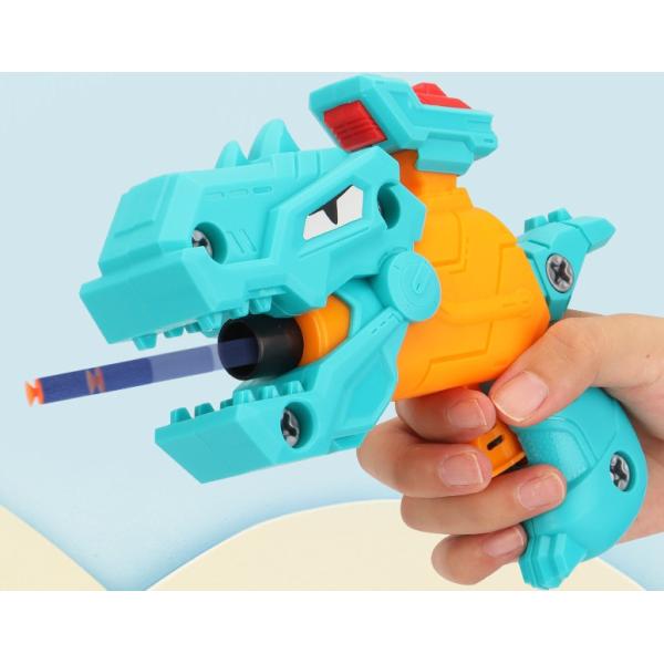 OEM Детский игрушечный пистолет DIY Демонтаж ребенка динозавра мягкие пули пистолеты игрушка EVA губка головоломка собранная модель пистолета