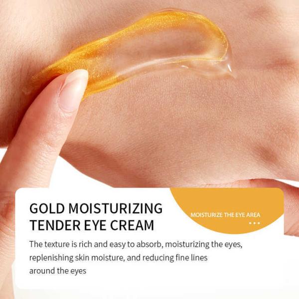 Silicona sin oro Niacinamida Crema para ojos Máscara Hidratante Blanqueador OEM