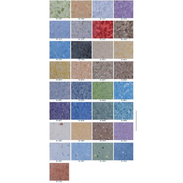 2 mm d'épaisseur PVC Matériau à dos sec Ruloir de sol en vinyle en plastique pour intérieur dans les bâtiments en hausse