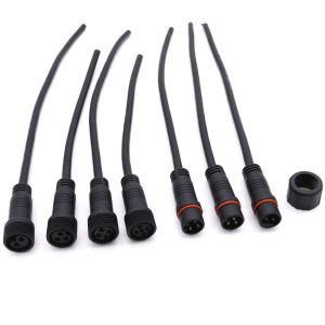 Power PVC Screw Waterproof Connector IP67 M18 Male Female Gender