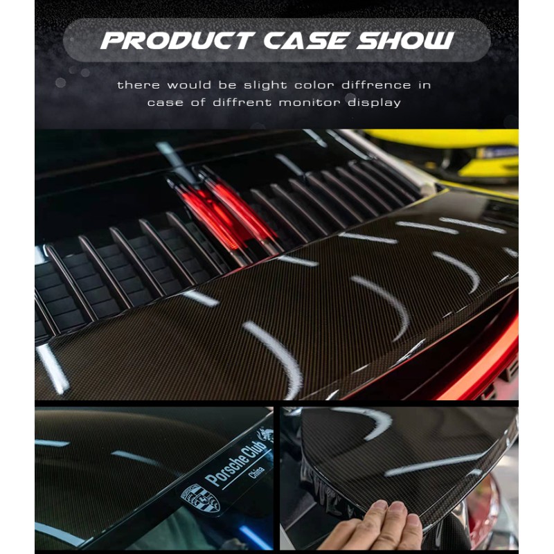 6D PPF Carbon Fiber Gold Surface Car Vinyl Wrapping Film 6.5mil