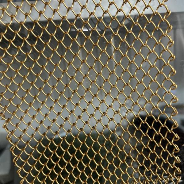 Customized Aluminum Coil Curtain Metal Chain Drapery Fabric For Bars Screen Ceiling