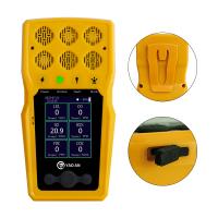 Analyseur multigaz portable 6 en 1 EX CO2 CO2 O2 NO2 H2S VOC NH3 6 Détecteur de gaz avec pompe