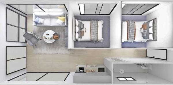 Expérience de l'eau Luxe bateau flottant Hôtel 12 personnes Avec une épaisseur de pont de 20 mm