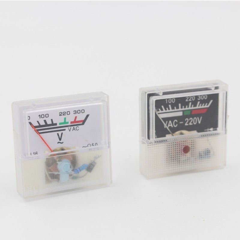 40*40mm Single Phase Analog Panel Voltmeter 0-300V AC 91L16 IP53 5.0 Accuracy Eco-Friendly for Pakistan & India Market