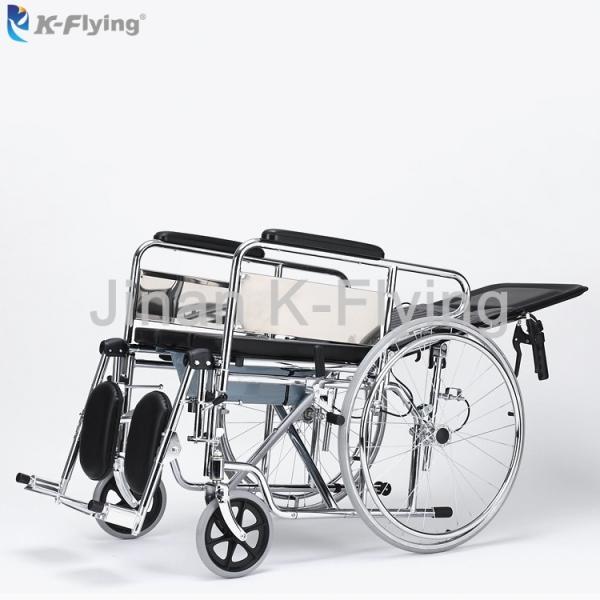 Взрослые хромовой стали складывая тормозную систему ручной кресло-коляскы двойную