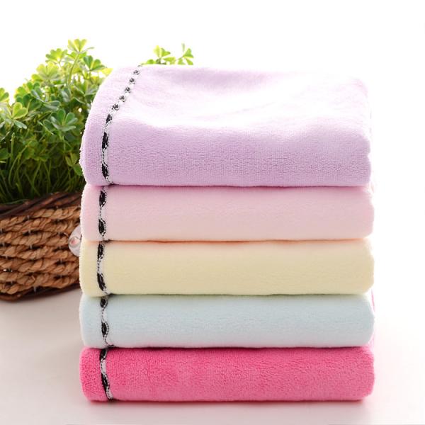 Home Custom Logo Hair Towel Microfiber Quick Dry Hair Drying Towel Wrap Turban