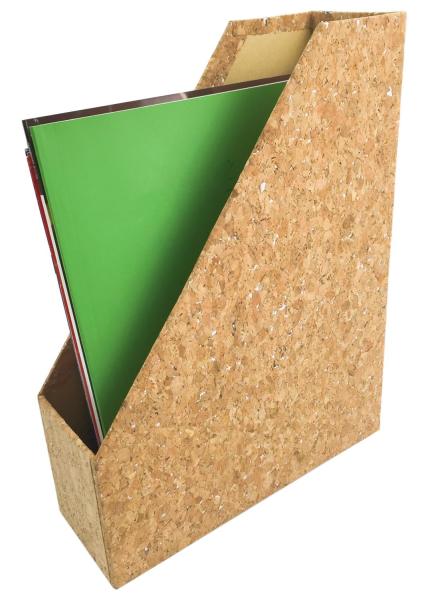 Stationery Cork Magazine Holder Desk Organizer Dampproof 30x15x24cm