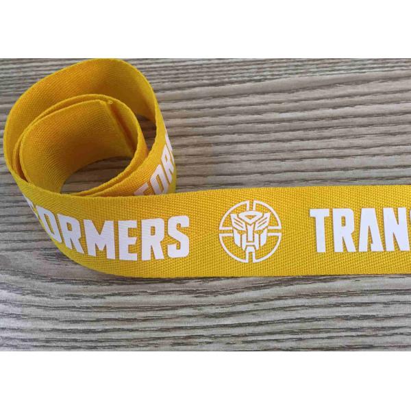Silk Screen Printed Webbing Woven Tape With Customized Pattern Poly Band