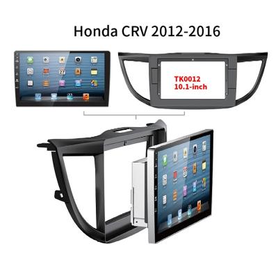 10.1 Screen Car Audio Fascia Frame Adapter With Lamp Panel 2Din Dash Fitting For Honda CRV