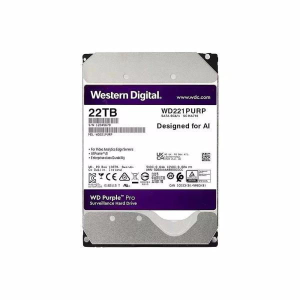Purple Pro 18TB HDD 7200 RPM 512MB Cache SATA 6.0Gb/s 3.5 Disco duro interno WD181PURP con 12.0ms Tiempo de búsqueda promedio