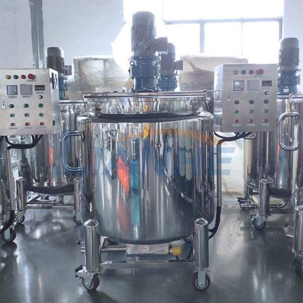 2.2KW SUS304 Hair Gel Machine , 500L Liquid Soap Manufacturing Equipment