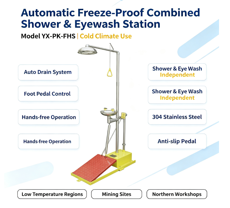  Shower & Eyewash Station YX‑PK‑FHS 