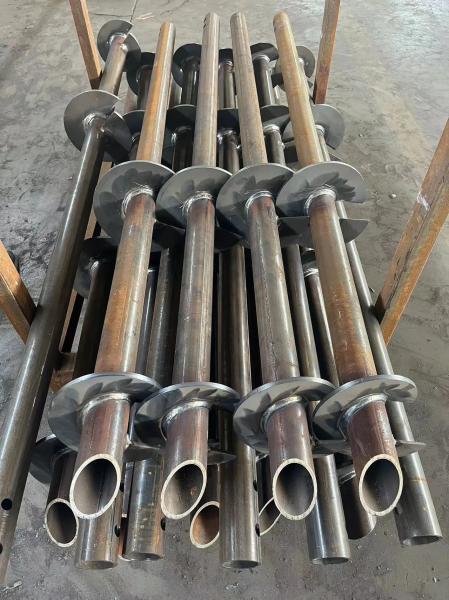 Solar Mounting System Portable Foundation Round Shaft Helical Spiral Pile Anchor