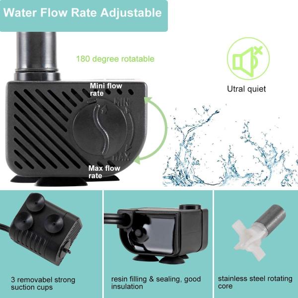 Fish Tank  Mini 3 Watt Aquarium Water Pump