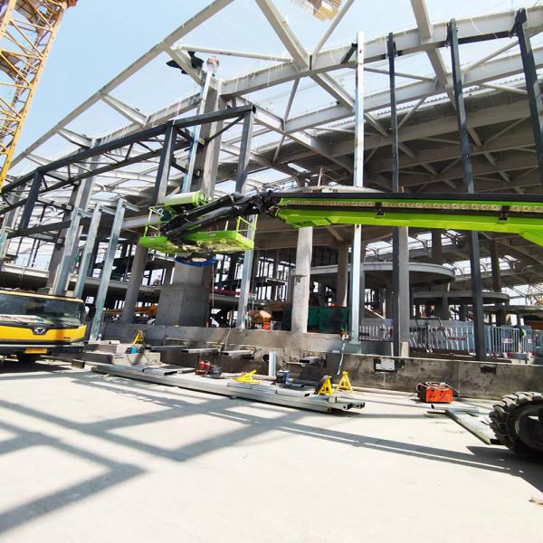 Usine de structure en acier personnalisable avec gouttière en PVC