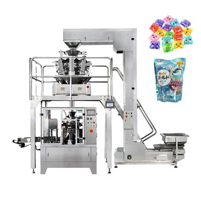 Máquina de embalagem Multihead do saco do zíper das vagens do detergente para a roupa automático