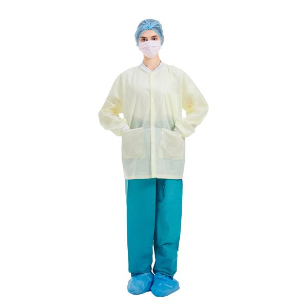 Factory Wholesale Hospital Uniform Non-woven Medical Lab Coats  Breathable Disposable Woven Uniform Scrubs Uniforms