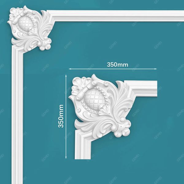 GD-85028 Hot-Sale Polyurethane Foam Flat Fireproof Interior Decorative Ceiling Tiles For Home Office