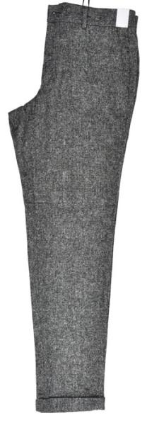 Grey Mix Mens Slim Fit Zipper Trousers Office Person Spring  Autumn Winter
