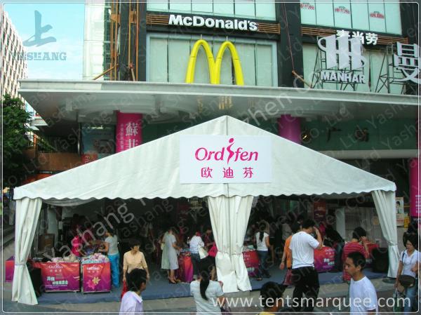 Small Outside White Fabric Commercial Exhibition Tent for Oudifen Promotion