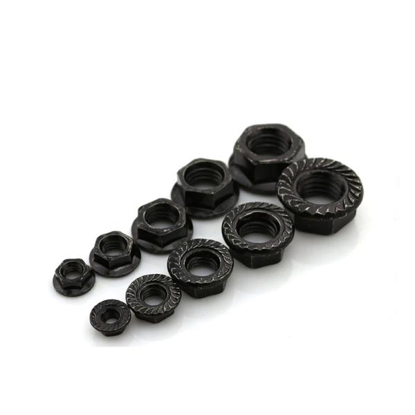 DIN6923 Serrated Flange Nut Black M14 Hex Grade 8 Flange Nut