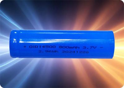 Vida útil del ciclo largo 14500 Batería personalizada 3.7v 800mAh Batería de litio
