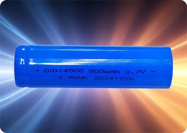 14500 3.7V 800mAh Rechargeable Lithium Battery with 10C Discharge