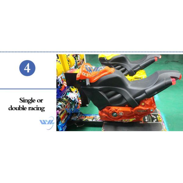 Coin Operated 32 Inch Motorcycle Simulator Machine Hardware Body Material