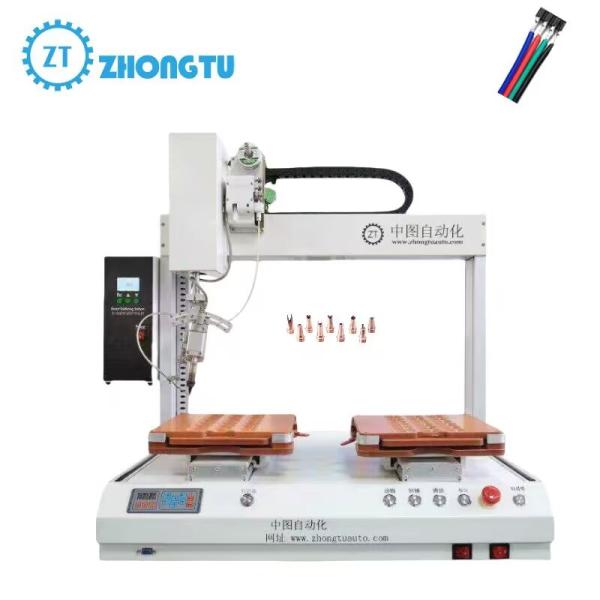Advanced Soldering Machine Automatic Cleaning Of Soldering Iron Tip And Optional Smoke Absorber For Complex Structures