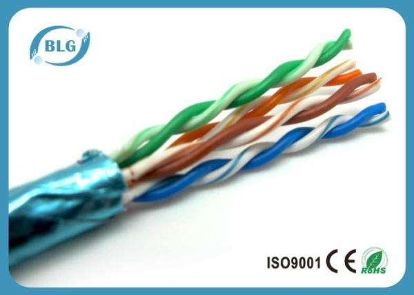 Cat5e FTP Ethernet Network Cables CCA 4 Pair Indoor 305m Pull Box Customized Length