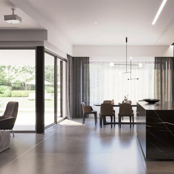 ODM E0 PVC Kitchen Cabinet Design