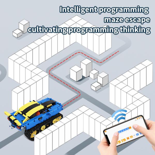Building Block RC Car Universal Remote Control Car for Car Lovers 26*16*12cm 572PCS