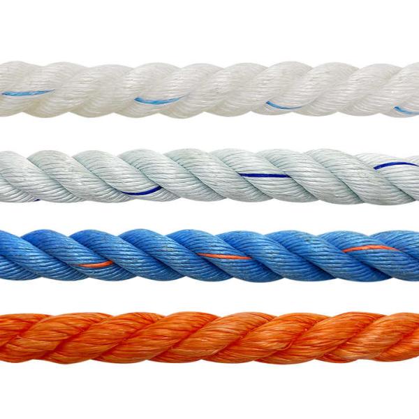 Cuerda de amarre/embalaje PP de 12MM y 4 cabos, cualquier color, para uso marino