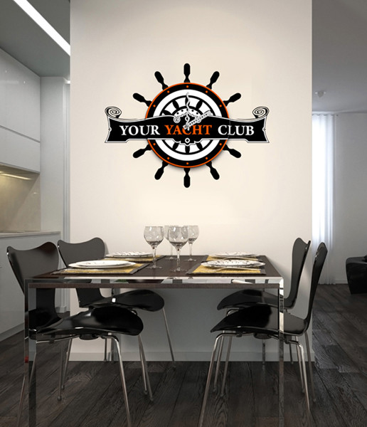 2012 Best Hot Seller Fashion Foreign Design Removable Sticker Clock 25*25 cm 25A001