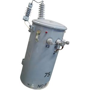 333KV Single Phase Pole Mounted Distribution Transformer With Copper Aluminum